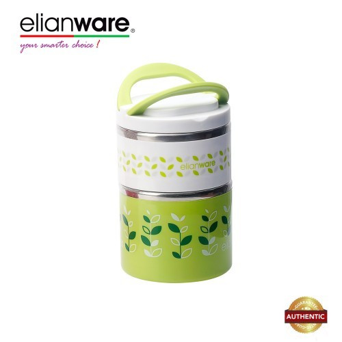 Elianware 900ml BPA FREE Dual Layer Food Container Thermal Lunch Box