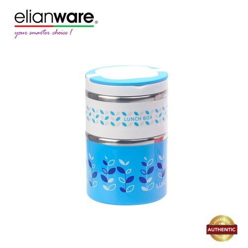 Elianware 900ml BPA FREE Dual Layer Food Container Thermal Lunch Box