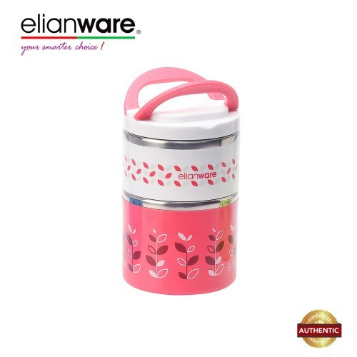 Elianware 900ml BPA FREE Dual Layer Food Container Thermal Lunch Box