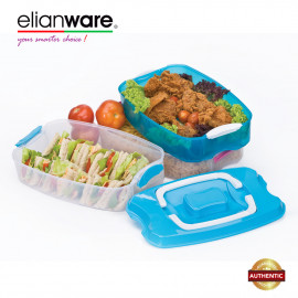 image of Elianware 3 Layers BPA Free Food Keeper Server Multipurpose Storage Airtight Container