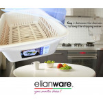 Elianware BPA Free Modern Dish Rack Drainer with Cover