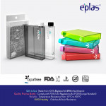 Eplas 2 x 520ml BPA Free Creative A5 Size Paper Water Bottle