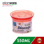 Elianware 550ML Airtight Glass Like Fresh Storage Round Container