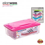 Elianware Stackable Transparent Plastic Shoes Storage Box