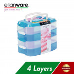 Elianware 4 Layer Food Keeper Airtight Container BPA Free (10L)