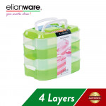 Elianware 4 Layer Food Keeper Airtight Container BPA Free (10L)