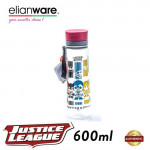 Elianware DC Justice League 600ml BPA Free Transparent Water Tumbler