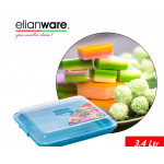 Elianware 3.4 Ltr BPA Free Kuih Muih Serving Tray with Cover