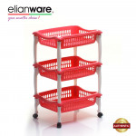 Elianware Hot Selling 3 Tier Multipurpose Rack Kitchen Bathroom Office Rack