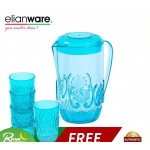 Elianware 2 Ltr Acrylic Beautiful Water Jug FREE 4 Cups