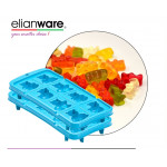 Elianware 2 Pcs Pack Happy Bear Stackable Ice Cube and Jelly Mould BPA Free