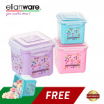 Elianware (BUY 3 FREE 1) Ezy-Lock 100% Airtight Neutron Microwavable Food Containers