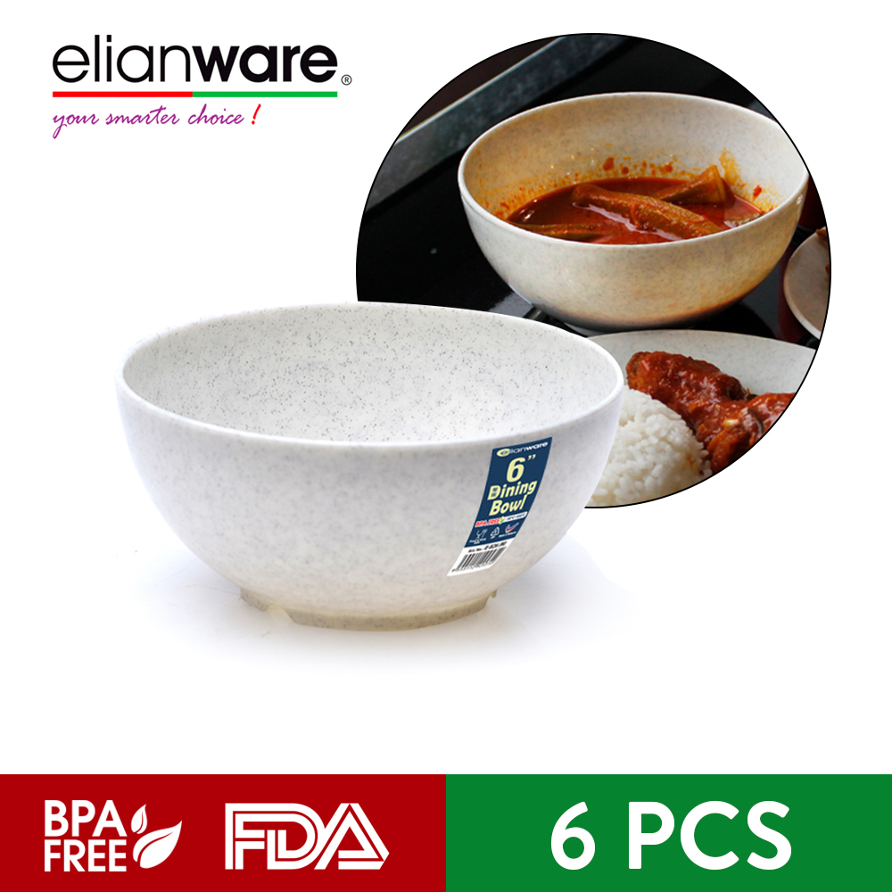 Elianware 6’' Marble Dining Bowl (6 Pcs Set) Big Soup Noodle Mangkuk Bowl Elianware 6’' Marble Dining Bowl (6 Pcs Set) Big Soup Noodle Mangkuk Bowl
