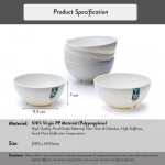 Elianware 6’' Marble Dining Bowl (6 Pcs Set) Big Soup Noodle Mangkuk Bowl