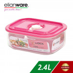 Elianware 2.4Ltr Airtight Glass Like Multipurpose Keeper x 1 Pcs