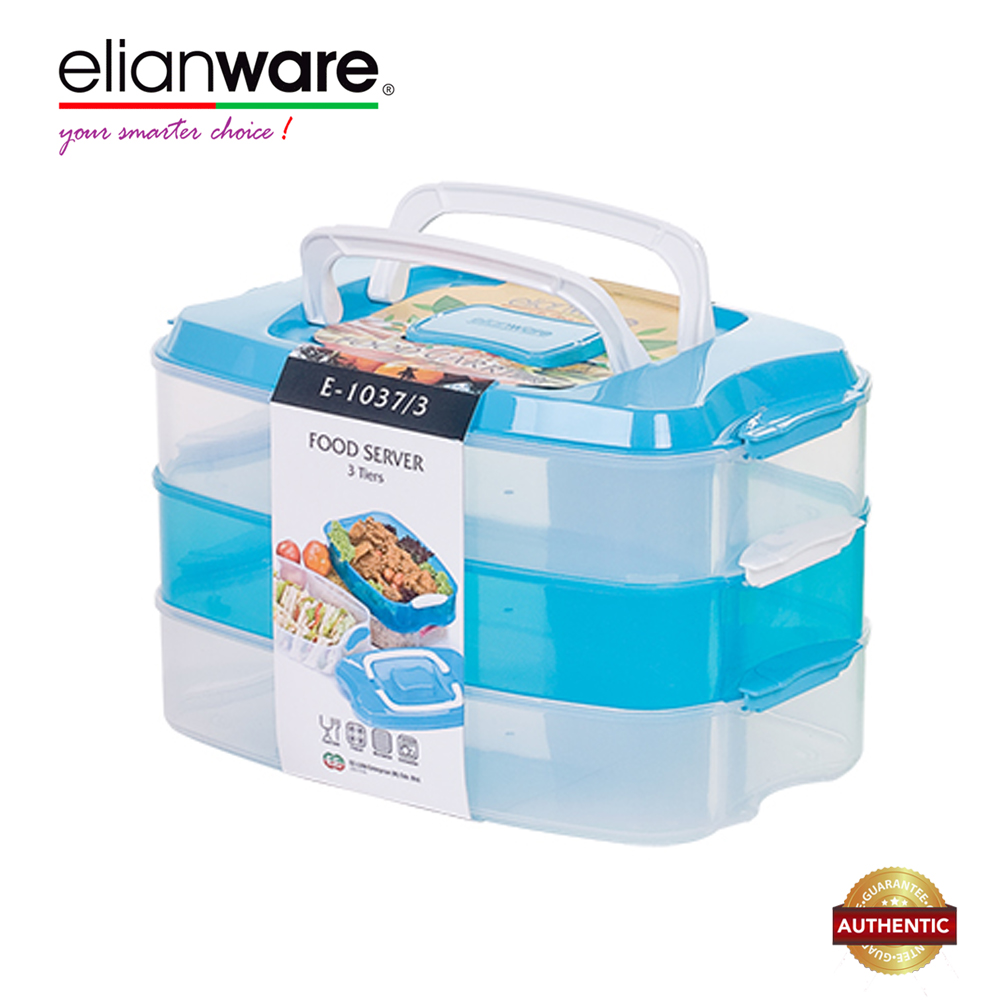 Elianware 3 Layers BPA Free Food Keeper Server Multipurpose Storage Airtight Container