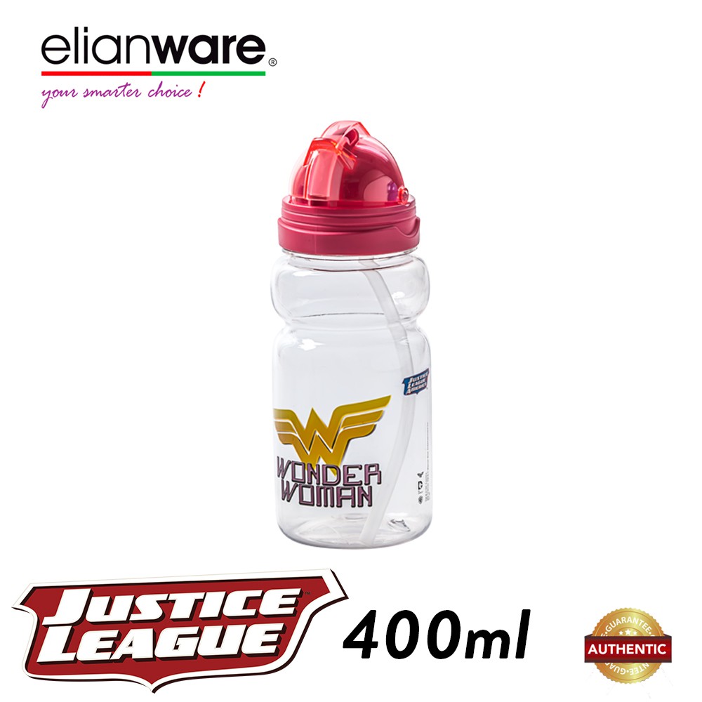Elianware DC Justice League 400ml Baby Thumbler with Straw Elianware DC Justice League 400ml Baby Thumbler with Straw