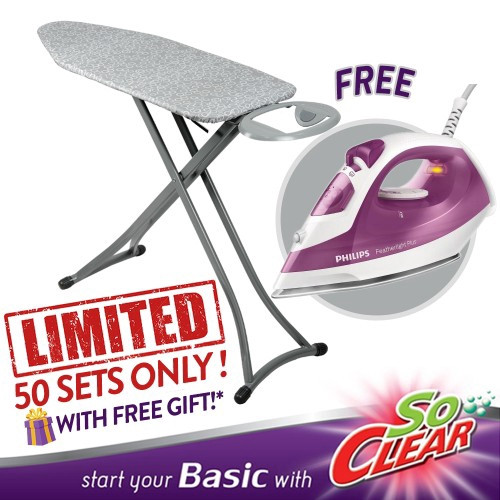 Elianware x SoClear 3 Way Use Mesh Iron Board (38") FREE Philips Steam Iron Elianware x SoClear 3 Way Use Mesh Iron Board (38") FREE Philips Steam Iron