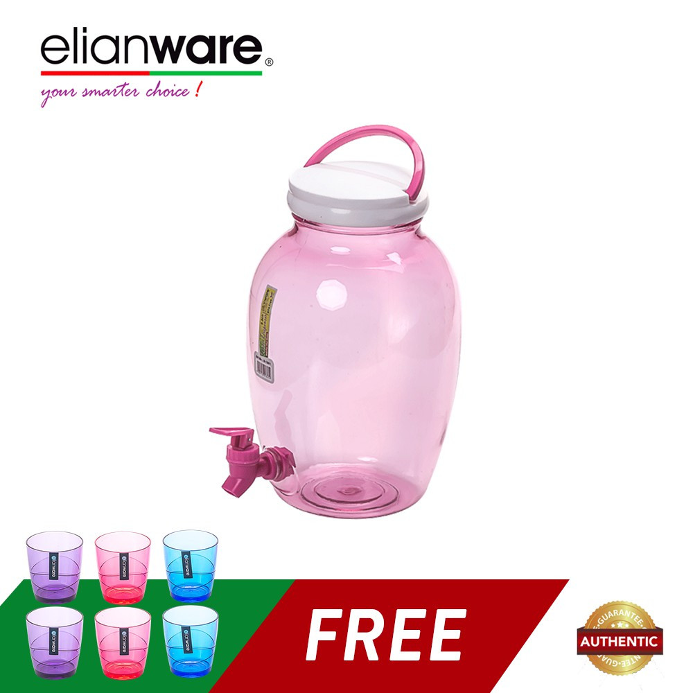 Elianware 4.5Ltr High Quality Light Durable No Leak Colorful Water Dispenser