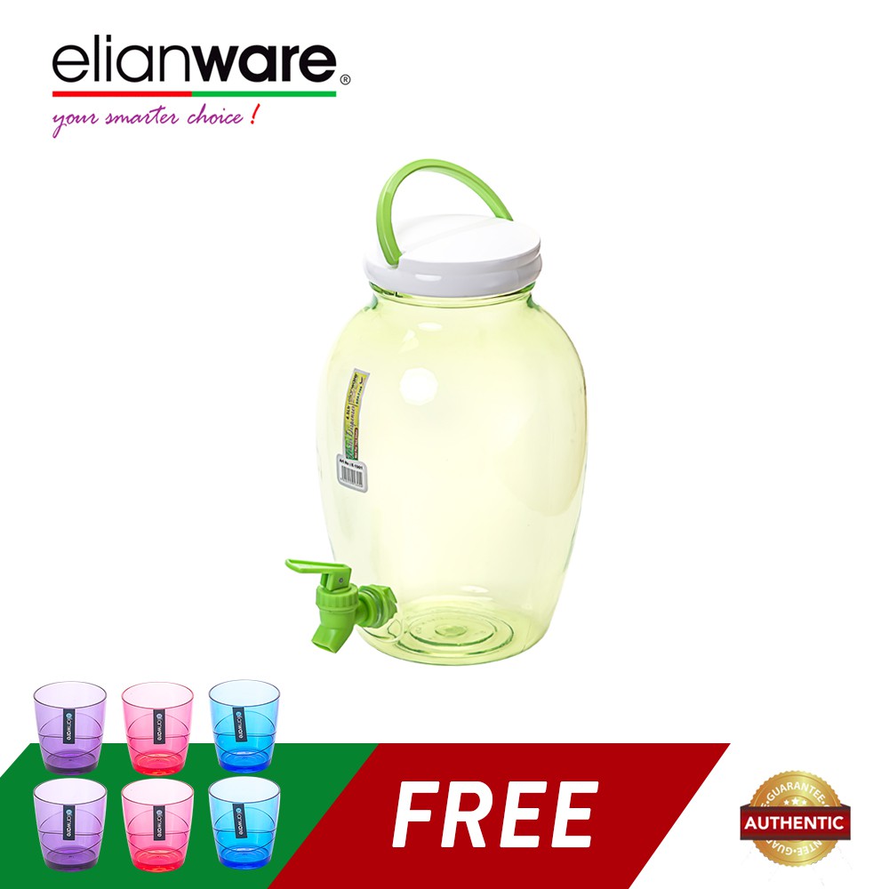 Elianware 4.5Ltr High Quality Light Durable No Leak Colorful Water Dispenser