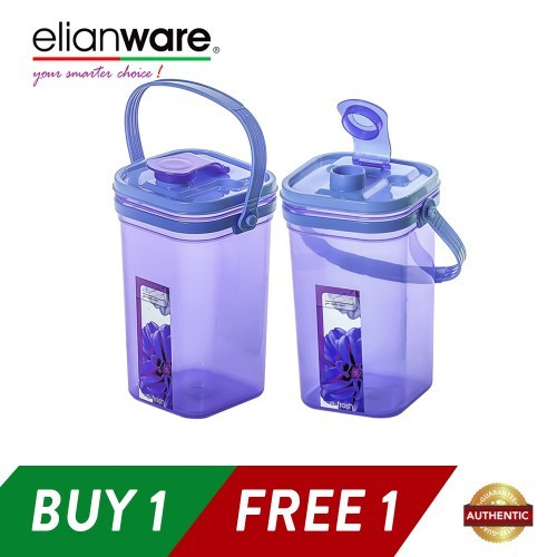 Elianware 1.5Ltr x 2 Square E-Fresh BPA Free Water Tumbler with Handle Elianware 1.5Ltr x 2 Square E-Fresh BPA Free Water Tumbler with Handle