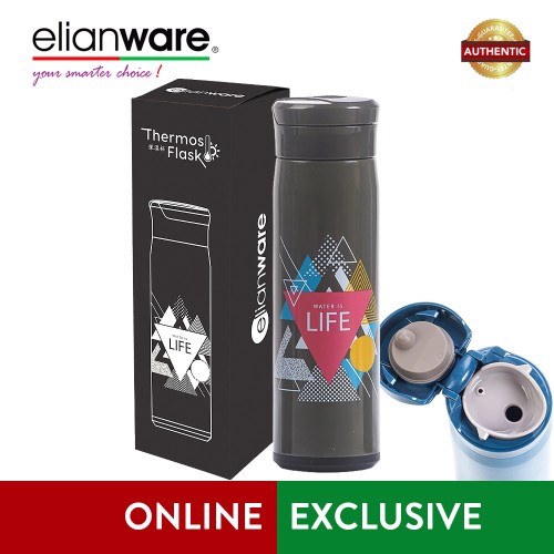 Elianware 470ml Stainless Steel "Water is Life" High Insulation Thermos Vacuum Flask Material : 304 Stainless Steel