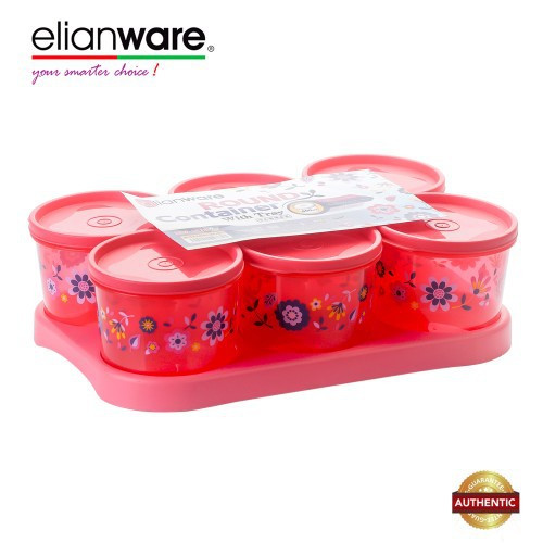 Elianware BPA Free Cookies Snacks Candy Square Plastic Container with Tray Elianware BPA Free Cookies Snacks Candy Square Plastic Container with Tray