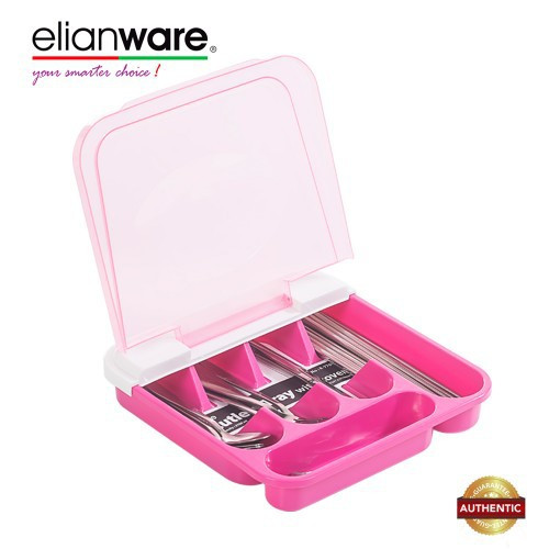 Elianware BPA Free Dust Free Cutlery Tray With Cover Elianware BPA Free Dust Free Cutlery Tray With Cover