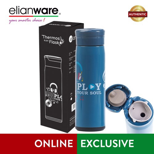 Elianware 470ml Stainless Steel "Play Your Soul" High Insulation Thermos Vacuum Flask