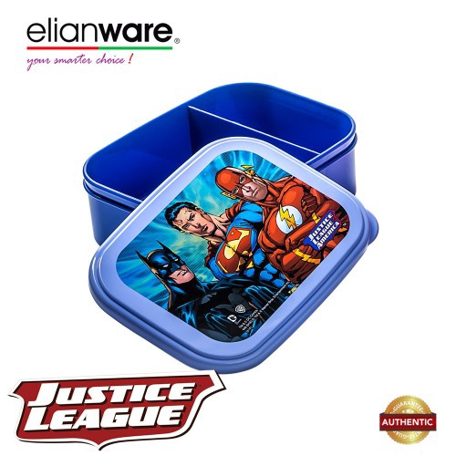 Elianware DC Justice League 2 Compartments BPA Free Food Container 