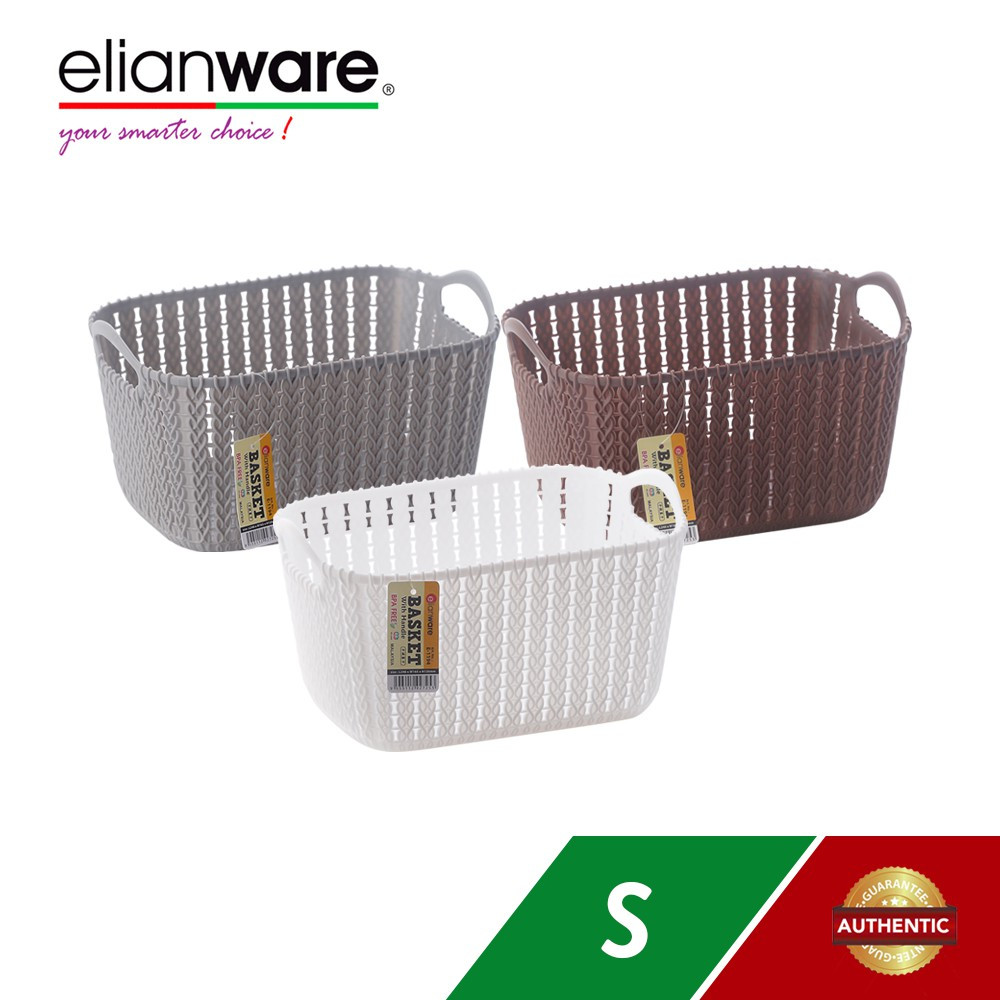 Elianware Modern Rectangular Basket with Handle