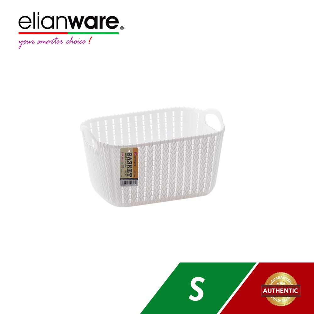 Elianware Modern Rectangular Basket with Handle