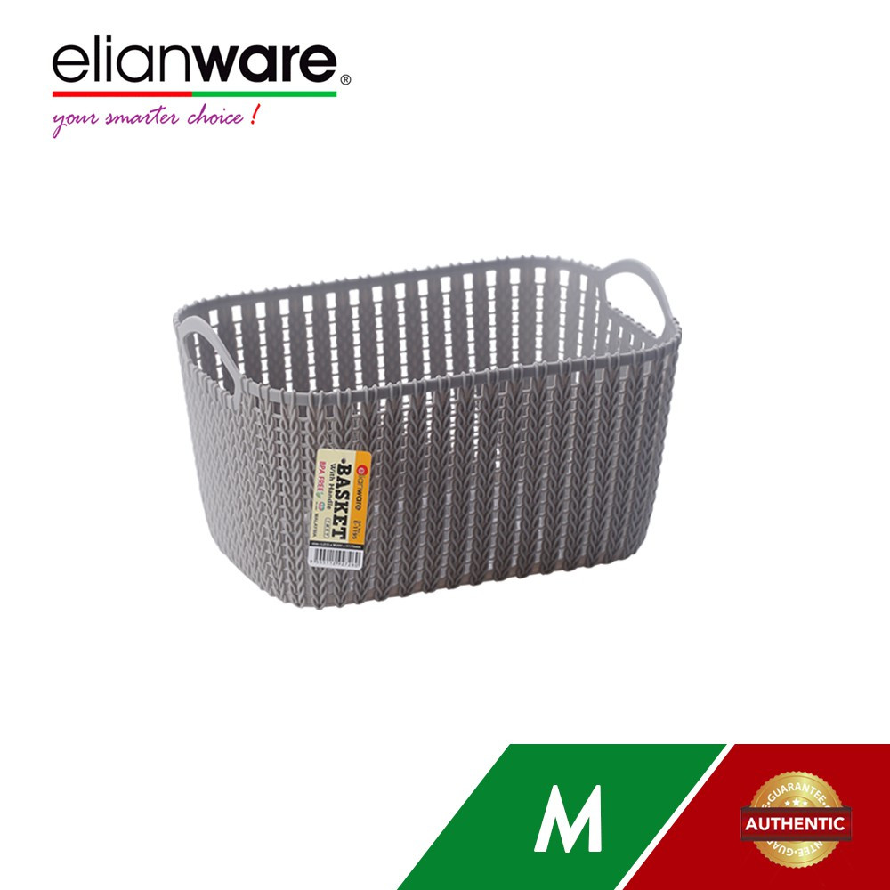 Elianware Modern Rectangular Basket with Handle