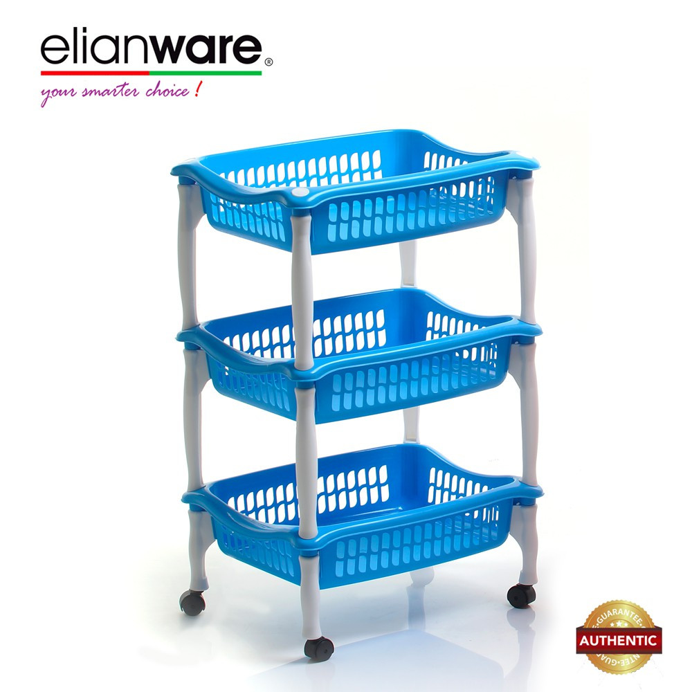 Elianware Hot Selling 3 Tier Multipurpose Rack Kitchen Bathroom Office Rack