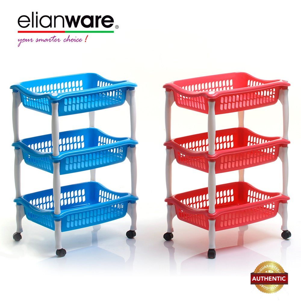 Elianware Hot Selling 3 Tier Multipurpose Rack Kitchen Bathroom Office Rack