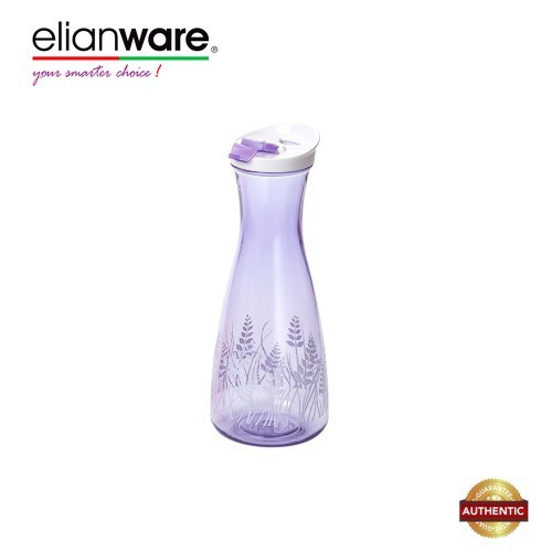 Elianware 1 Ltr BPA Free Glass-Like Clear Water Jug with Lid