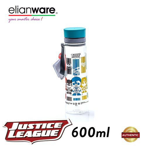 Elianware DC Justice League 600ml BPA Free Transparent Water Tumbler