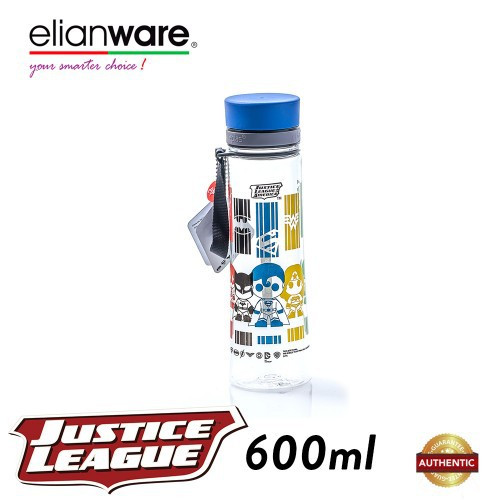 Elianware DC Justice League 600ml BPA Free Transparent Water Tumbler