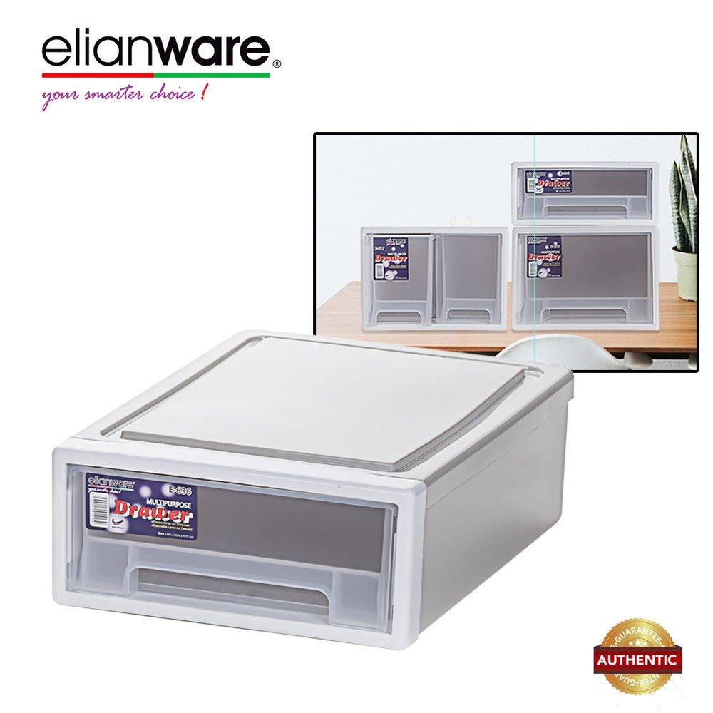 Elianware H115mm Elegant Modern Office Drawer Storage Box
