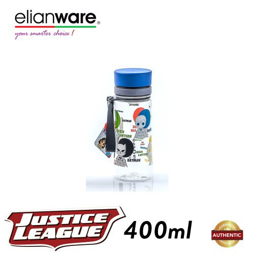 Elianware DC Justice League 400ml BPA Free Transparent Water Tumbler Elianware DC Justice League 400ml BPA Free Transparent Water Tumbler