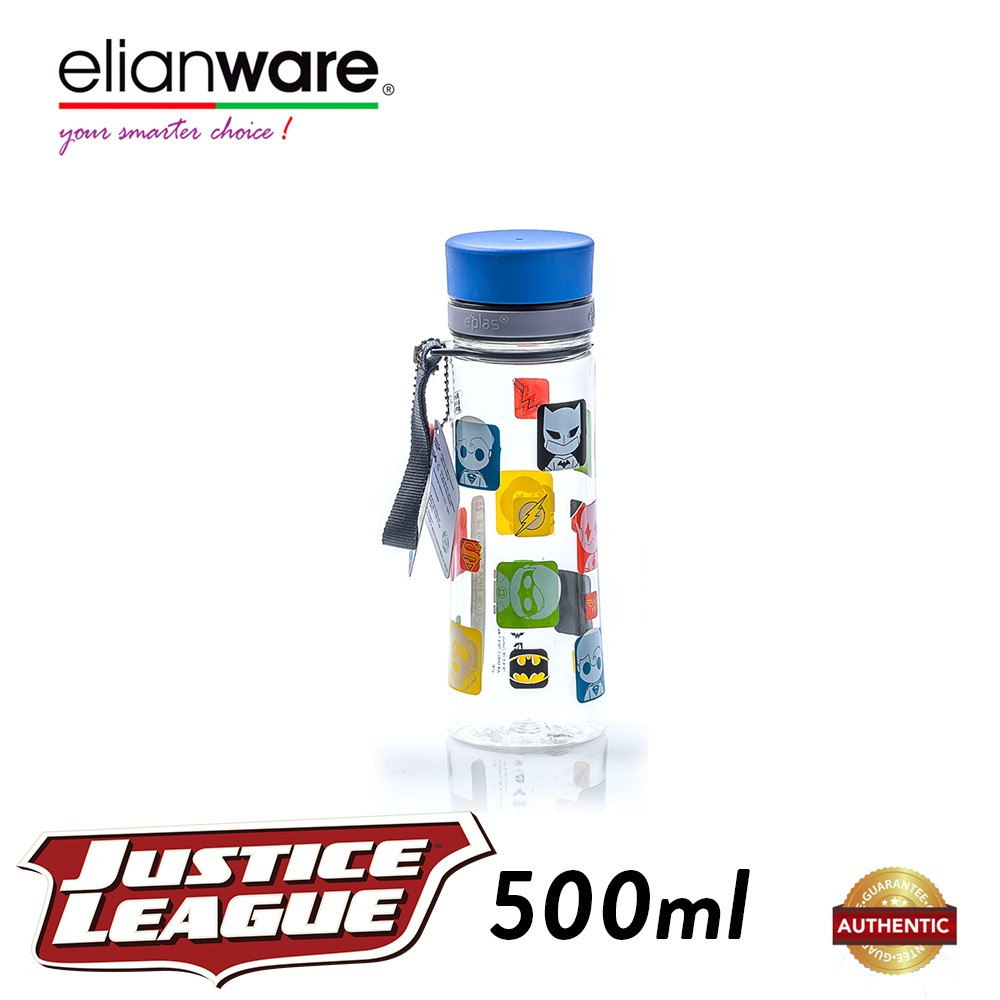 Elianware DC Justice League 500ml BPA Free Transparent Water Tumbler
