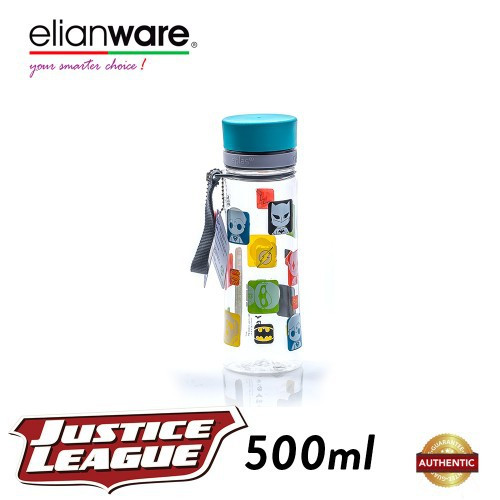 Elianware DC Justice League 500ml BPA Free Transparent Water Tumbler