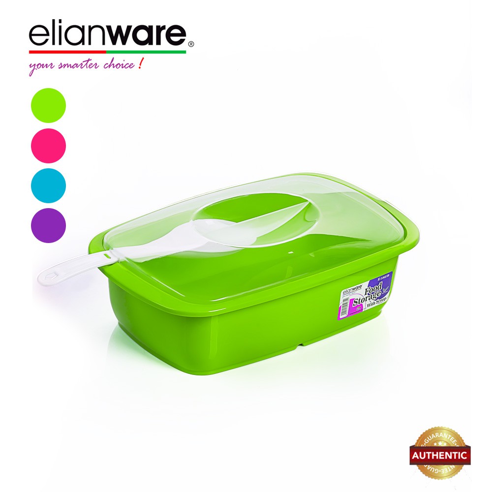 Elianware 2.6 Ltr Transparent Cover Food Serving Bowl with Scoop Elianware 2.6 Ltr Transparent Cover Food Serving Bowl with Scoop