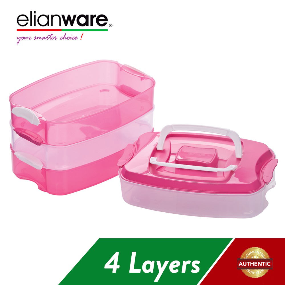 Elianware 4 Layer Food Keeper Airtight Container BPA Free (10L)