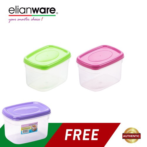 Elianware (BUY 2 FREE 1) 660ml BPA FREE Multipurpose Food Keeper Elianware (BUY 2 FREE 1) 660ml BPA FREE Multipurpose Food Keeper