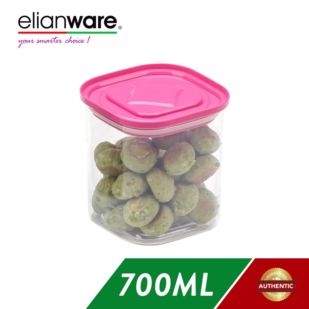 Elianware 700ml Transparent Airtight Canister Elianware 700ml Transparent Airtight Canister