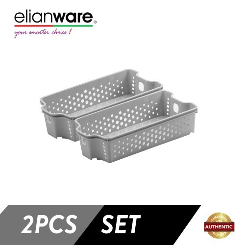 Elianware 2 Pcs Clean & Simple Stackable Basket (M1)