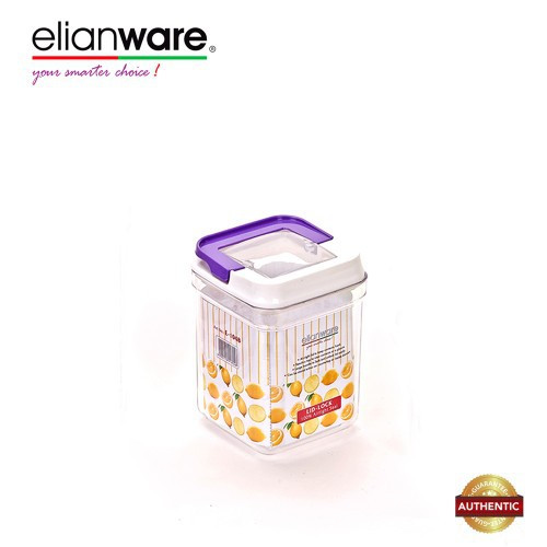 image of Elianware 1500ml Elegant Glass-Like Airtight Canister Clear Container Multipurpose Food Storage Keeper Box