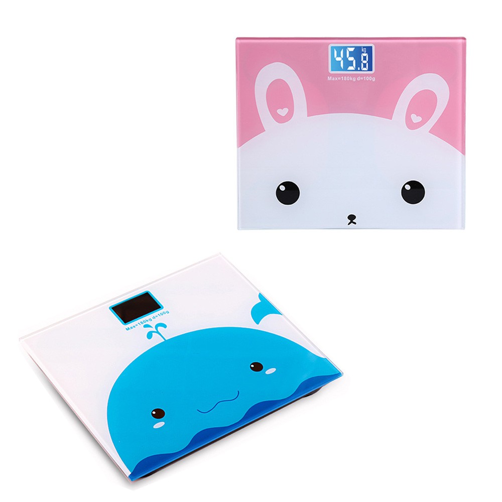 Mini Cute Cartoon electronic body scale tempered Glass Mini Cute Cartoon electronic body scale tempered Glass