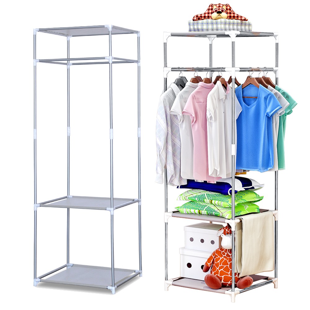 0104 Stainless Steel Multipurpose Cloth Organizer Rack 0104 Stainless Steel Multipurpose Cloth Organizer Rack